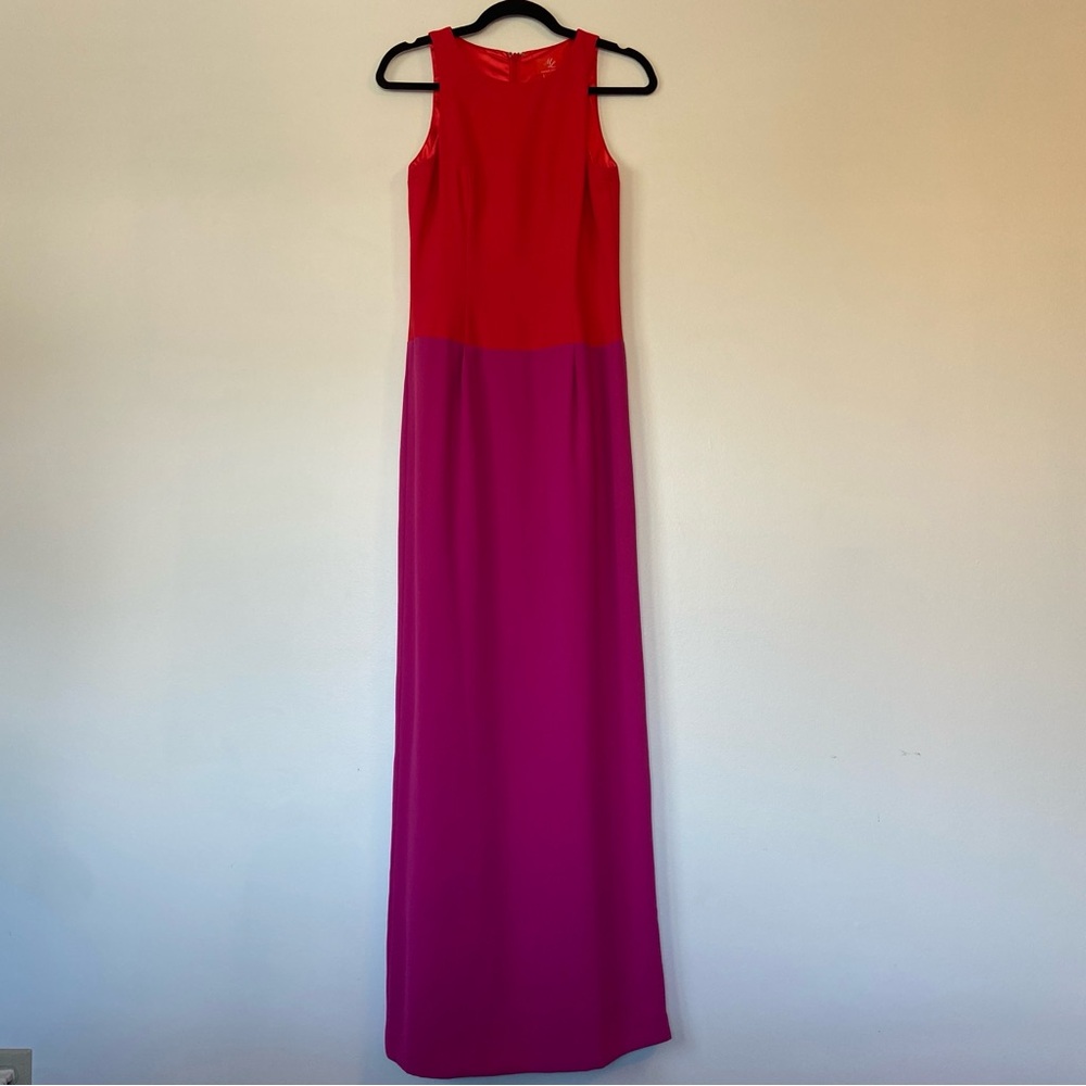 Monique Lhuillier Colorblock Dress